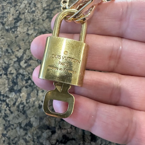Louis Vuitton lock & key chain necklace  100% Authentic - Picture 8 of 13